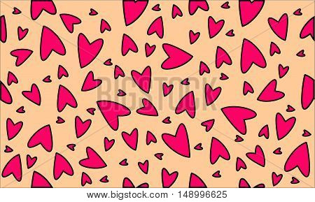 Cute heart pattern valentine days and decor