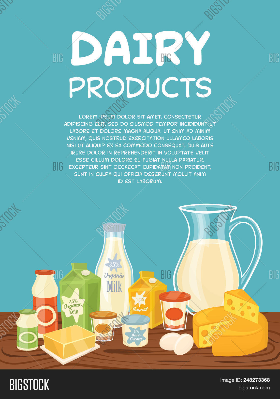 Dairy Products Poster Image & Photo (Free Trial) Bigstock