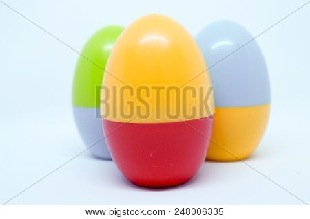 Egg Toys Made With  Plastic And Open Inside You Can Put Some Mini Toy To Surprise.