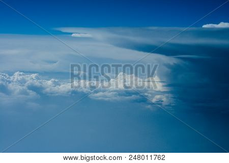 Sky Background Pattern Blue And White Color