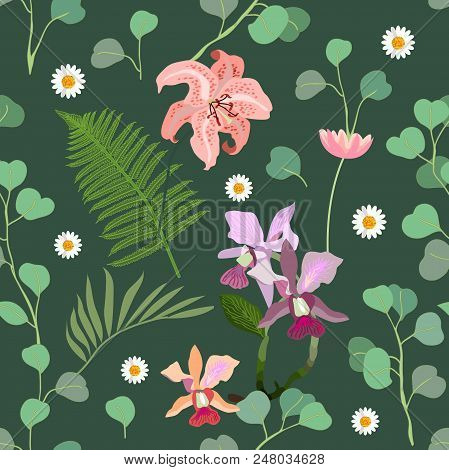Trendy Design For Textile, Cards And Other Decorations.