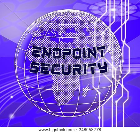 Endpoint Security Safe System Protection 3D Illustration