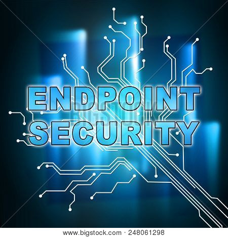 Endpoint Security Safe System Protection 3D Illustration