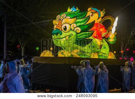 Seoul - May 10 : Participants In A Parade During Lotus Lantern Festival In Seoul , Korea On May 10 2
