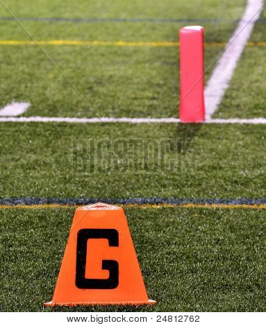 Torlinie auf american-Football-Feld