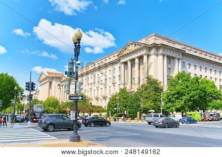Washington, Usa, William Jefferson Clinton West Building.