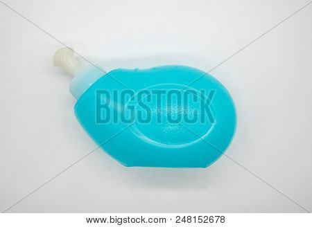 Blue Normal Saline Spray Set Isolated On White