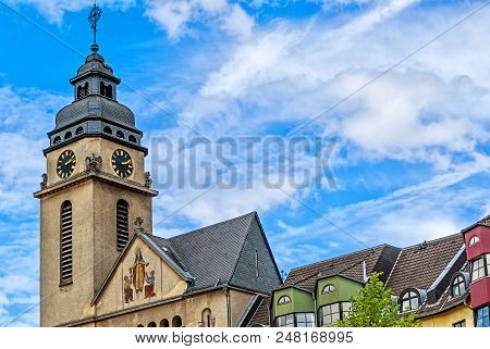 St.elisabeth Church In Spa Town Bad Schwalbach, Hesse, Germany