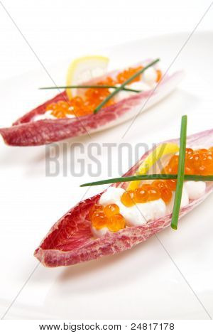 Červený kaviár Canape