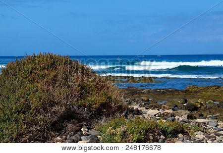 Beautiful Coastal View Of Costa Adeje One Of The Favorite Tourist Destinations Of Tenerife, Canary I