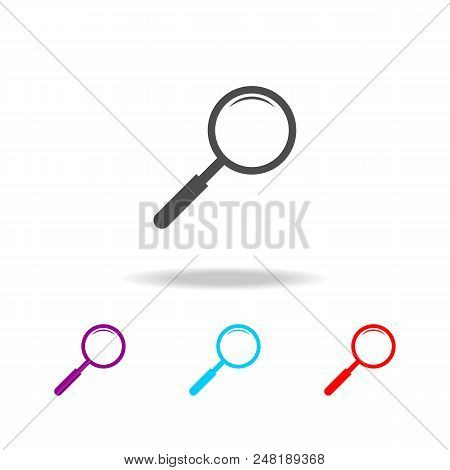 Search Icon. Elements Of Education In Multi Colored Icons. Premium Quality Graphic Design Icon. Simp
