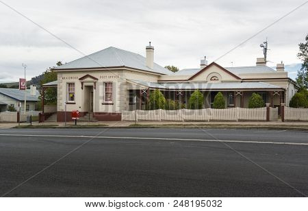 Braidwood, New South Wales, Australia, 16th April 2018 - The Post Office Building In The Town Of Bra