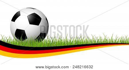 Soccer Ball With German Banner