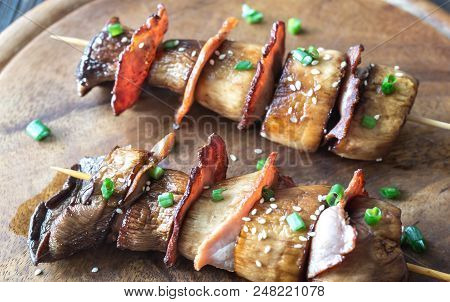 King Oyster Mushroom Skewers