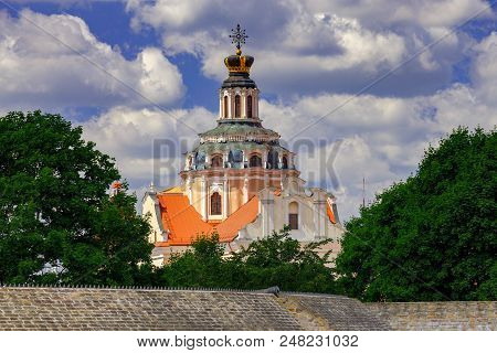 A View Of The Historical Center Of Vilnius From The Hill. Lithuania.