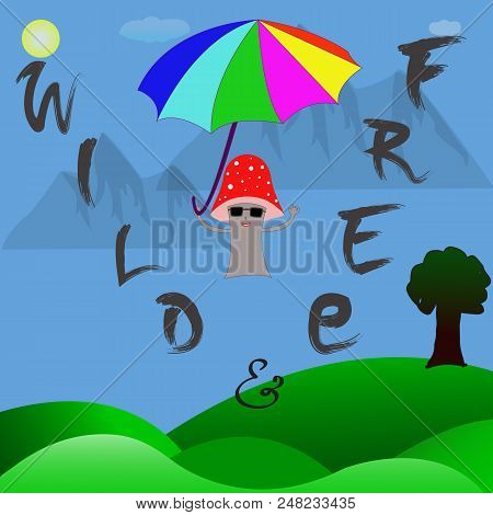 Wild And Free Vector Illustration Eps 10