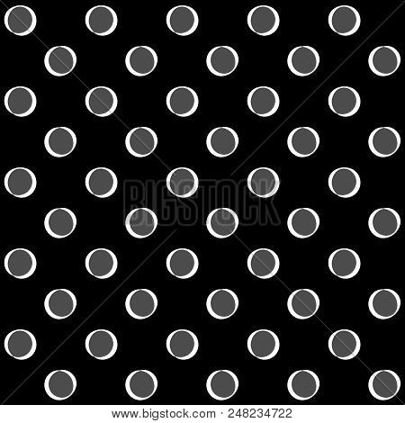 Polka Dots Geometric Seamless Pattern. Fashion Graphic Background Design. Modern Stylish Abstract Te