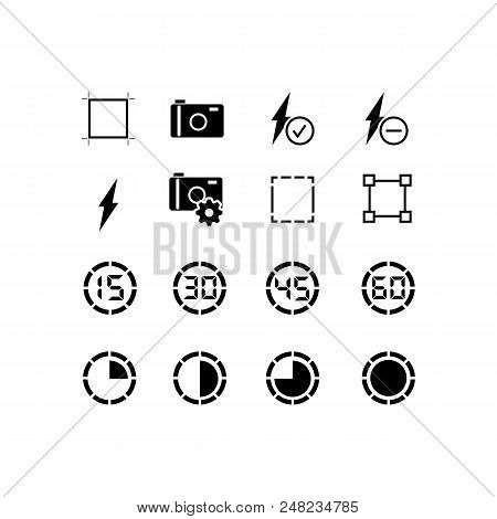 Simple Set Of Business Management Related Vector Line Icons. Contains Such Icons As Brightness, Cont