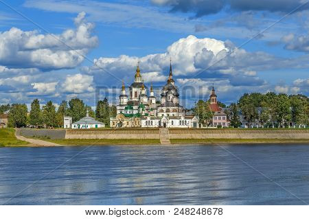 View Of Historical Centre Of The Veliky Ustyug From Sukhona River, Russia