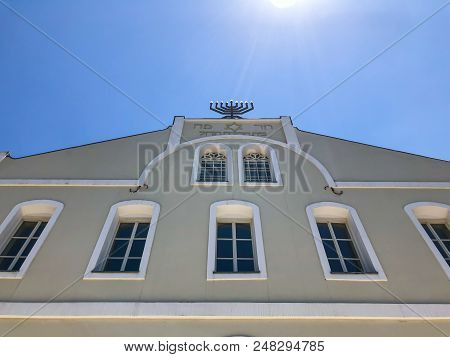 Rishon Le Zion, Israel -  June 18, 2018: The Building Of The Synagogue On Rothschild Street In The C