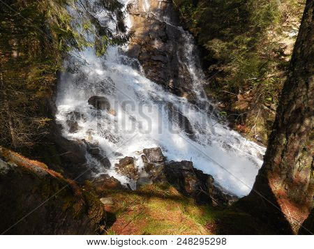 Famous Lehner Waterfall With A Klettersteig