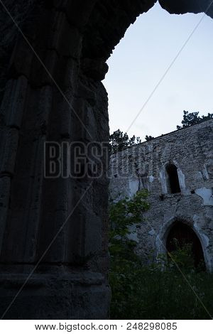 Ruin Of The Schwarzenburg Castle In Austria