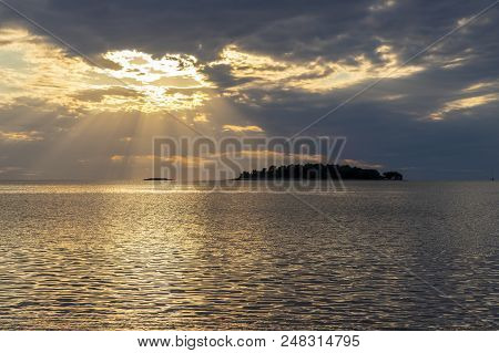 Seascape Sunset In Croatia