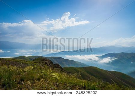 Mountain Landscape Of Alamut Mountain Range In Alamut Region In The South Caspian Province Of Daylam