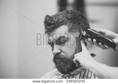Man's Haircut. Barber And Hairdresser, Future.