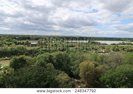View On The Dombes Region And Its Regional Park