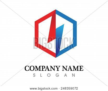 Lightning Logo Template Vector Icon Illustration Design