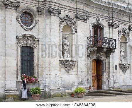 Photo Of Catholic Church Of The Assumption Of The Blessed Virgin Mary In Zolochev, Ukraine.