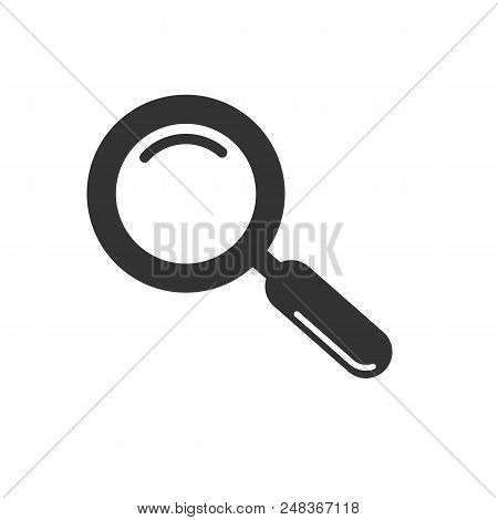 Magnifying Glass Symbol. Search Icon Isolatedon White. Vector Icon