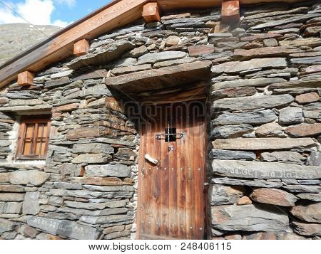 Small Chappel In An Alpine Valley