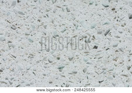 Relief White Synthetic Stone Background For Classic Style. High Resolution Photo.