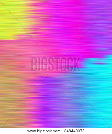 Shining Lines, Stripes. Abstract Northern Lights, Serpentine. Bright Gradient Background With Shimme