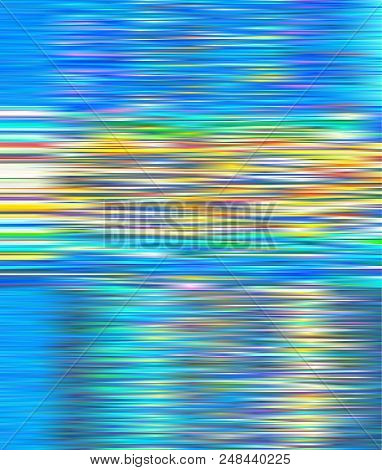 Shining Lines, Stripes. Abstract Northern Lights, Serpentine. Bright Gradient Background With Shimme
