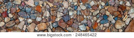 Colored Gravel, Different Size . High Resolution Seamless Texture.banner
