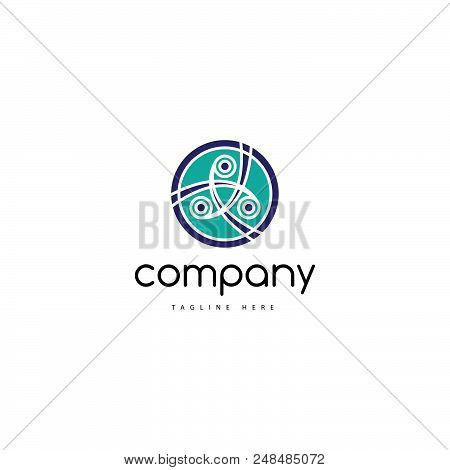 On The Logo Is An Abstract Image Of Cooperation And Mutual Assistance.