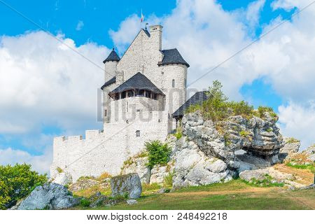 Castle Bobolice Is A Royal Castle Built In The 14Th Century In The Village Of Bobolice In Poland. Th
