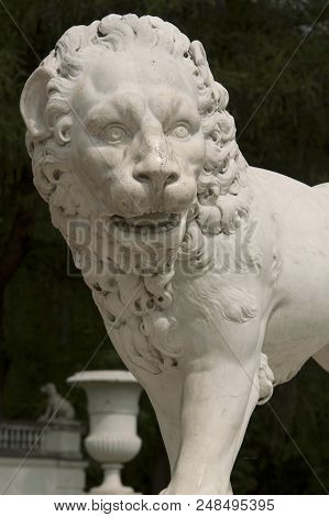 Park Sculpture, Lion. Arkhangelskoye, Moscow Region. Хviii Century.