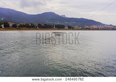 A Basteira Beach, In The Estuary Of Ortigueira. Carino. To Coruna. Spain. Europe
