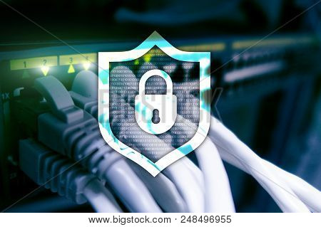 Penetration Test. Cybersecurity And Data Protection. Hacker Attack Prevention. Futuristic