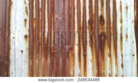 Old Dirt Rusty Brown Pattern Texture Background.