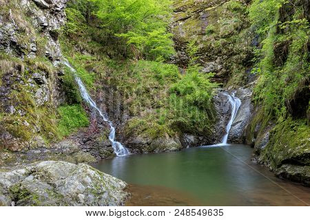Landscape With Valea Lui Stan Canyon And River In Romania