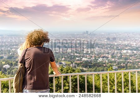 Couple At Cityscape