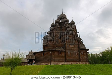 Russia, Saint Petersburg - August 18, 2017: The Twenty-five-headed Church Of The Holy Virgin (pokrov