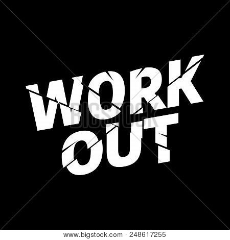 Workout Athletic Sport Typography, Tee Shirt Graphics, Vectors