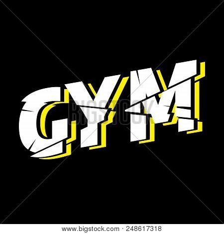Gym Athletic Sport Typography, Tee Shirt Graphics, Vectors