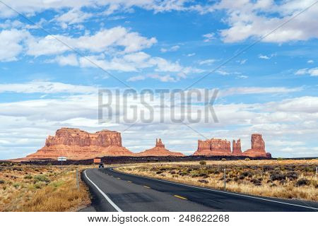 Monument Valley Navajo Tribal Park in Utah USA